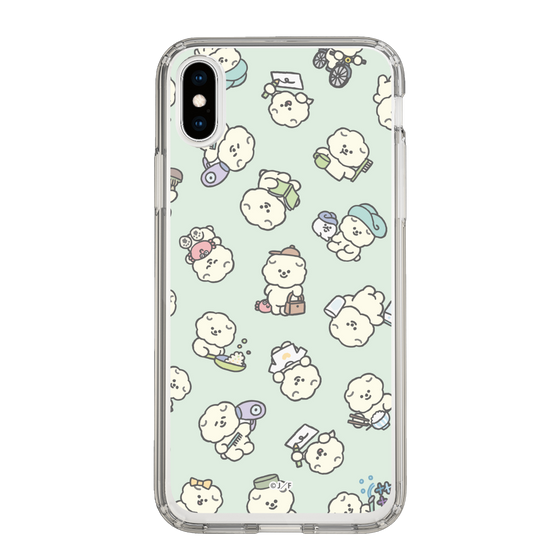 Slim Protection Case［ Mossari Mosao - Lots of Mosao - Green ］