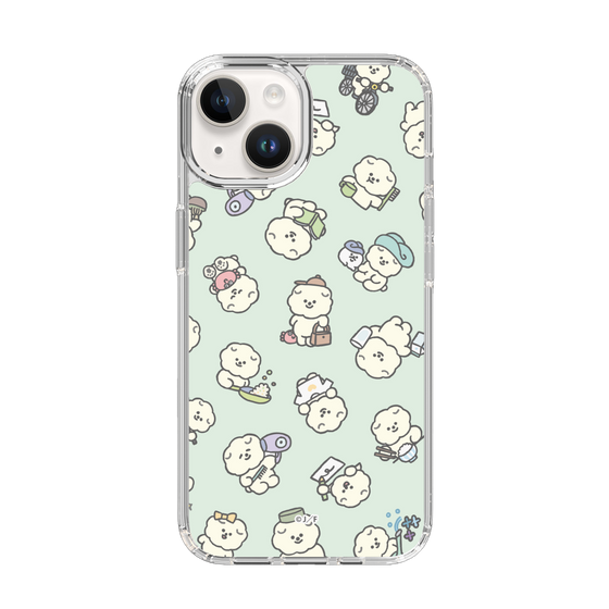 Slim Protection Case［ Mossari Mosao - Lots of Mosao - Green ］
