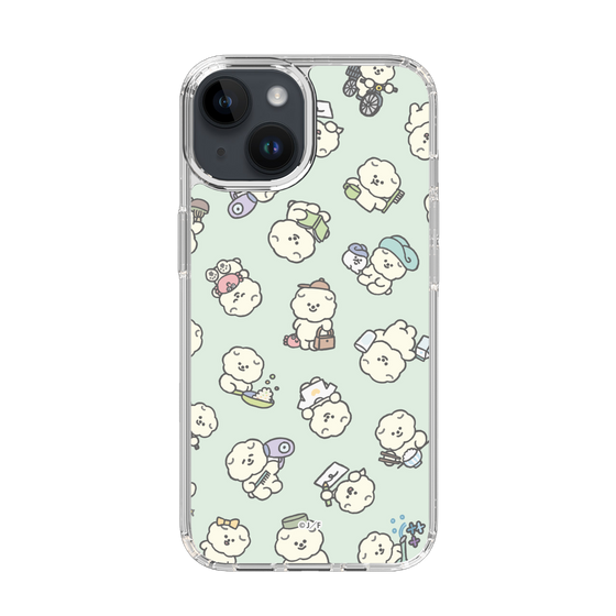 Slim Protection Case［ Mossari Mosao - Lots of Mosao - Green ］