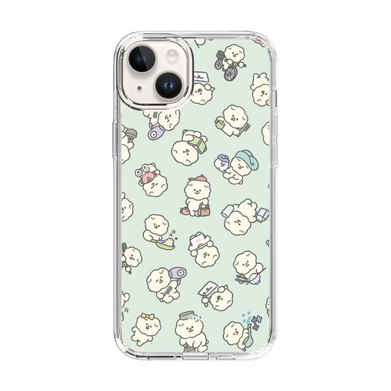 Slim Protection Case［ Mossari Mosao - Lots of Mosao - Green ］