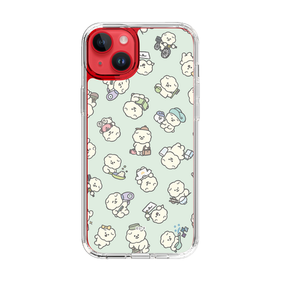Slim Protection Case［ Mossari Mosao - Lots of Mosao - Green ］