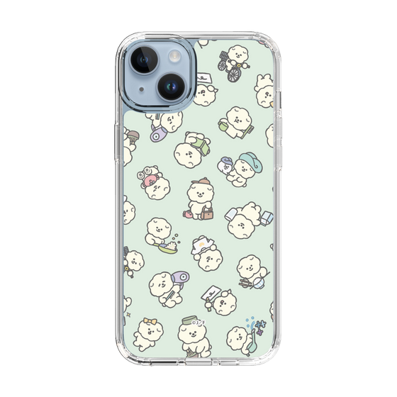 Slim Protection Case［ Mossari Mosao - Lots of Mosao - Green ］