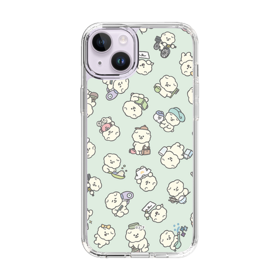 Slim Protection Case［ Mossari Mosao - Lots of Mosao - Green ］
