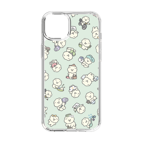 Slim Protection Case［ Mossari Mosao - Lots of Mosao - Green ］