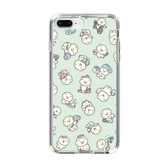 Slim Protection Case［ Mossari Mosao - Lots of Mosao - Green ］