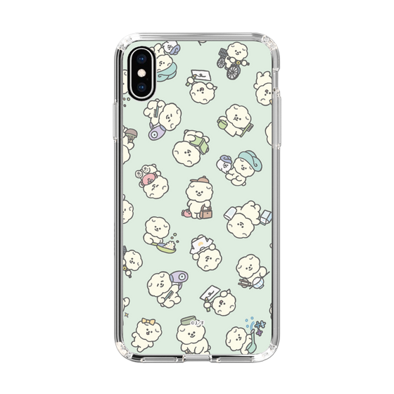 Slim Protection Case［ Mossari Mosao - Lots of Mosao - Green ］
