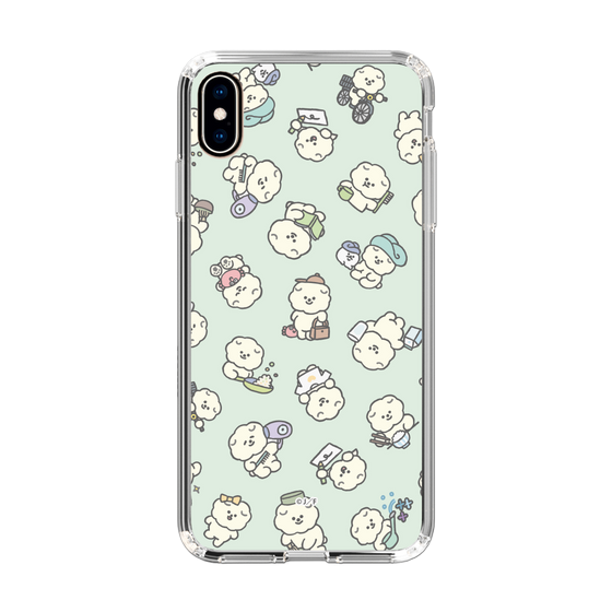 Slim Protection Case［ Mossari Mosao - Lots of Mosao - Green ］