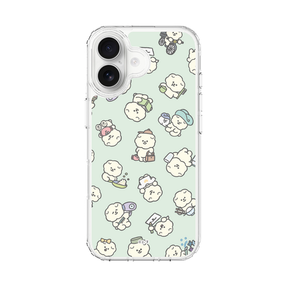 Slim Protection Case［ Mossari Mosao - Lots of Mosao - Green ］