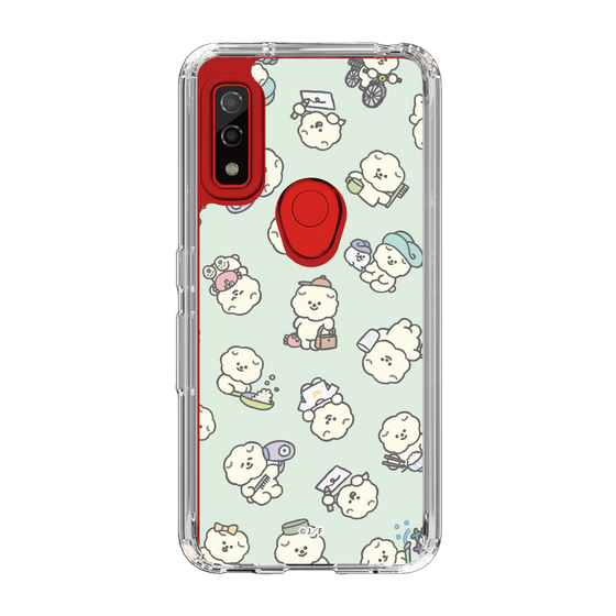Slim Protection Case［ Mossari Mosao - Lots of Mosao - Green ］