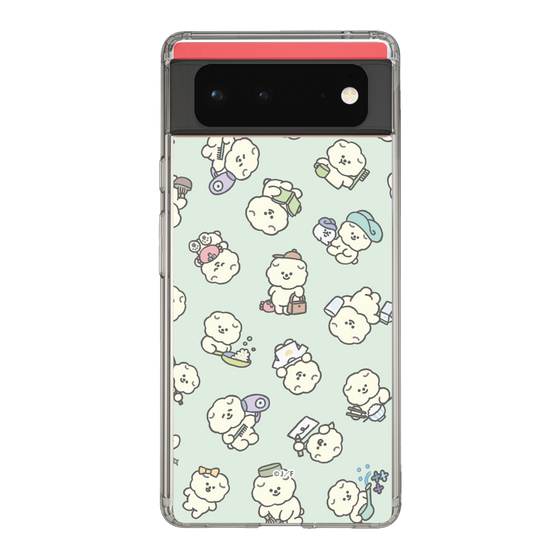 Slim Protection Case［ Mossari Mosao - Lots of Mosao - Green ］