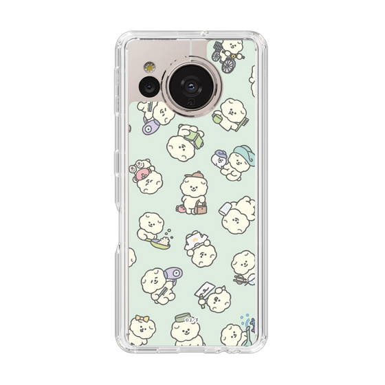 Slim Protection Case［ Mossari Mosao - Lots of Mosao - Green ］