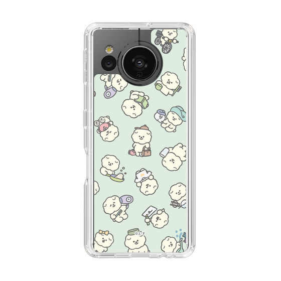 Slim Protection Case［ Mossari Mosao - Lots of Mosao - Green ］