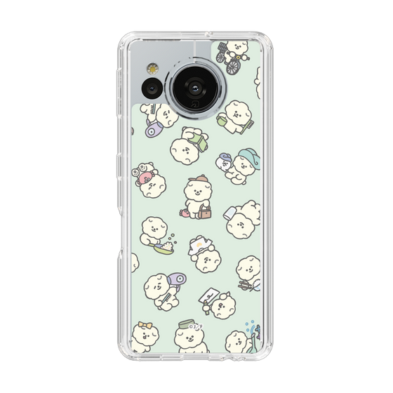 Slim Protection Case［ Mossari Mosao - Lots of Mosao - Green ］