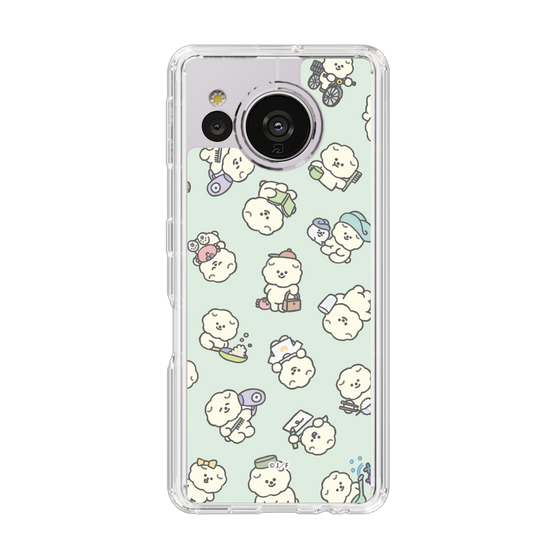 Slim Protection Case［ Mossari Mosao - Lots of Mosao - Green ］