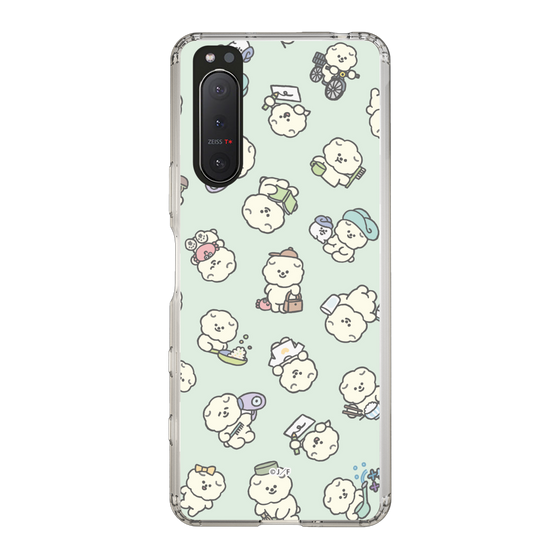 Slim Protection Case［ Mossari Mosao - Lots of Mosao - Green ］