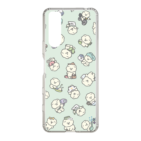 Slim Protection Case［ Mossari Mosao - Lots of Mosao - Green ］