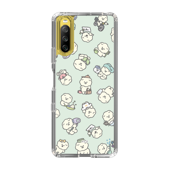 Slim Protection Case［ Mossari Mosao - Lots of Mosao - Green ］