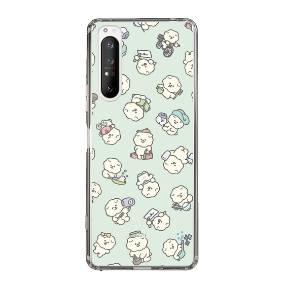 Slim Protection Case［ Mossari Mosao - Lots of Mosao - Green ］