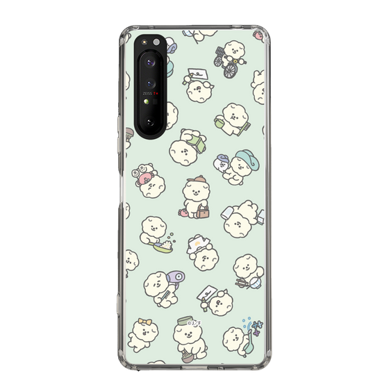 Slim Protection Case［ Mossari Mosao - Lots of Mosao - Green ］
