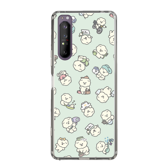 Slim Protection Case［ Mossari Mosao - Lots of Mosao - Green ］