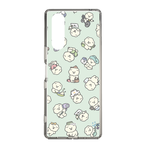 Slim Protection Case［ Mossari Mosao - Lots of Mosao - Green ］