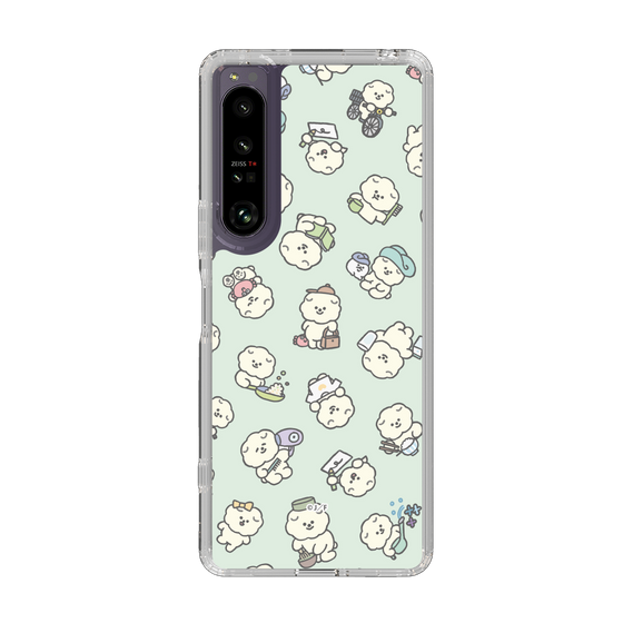Slim Protection Case［ Mossari Mosao - Lots of Mosao - Green ］