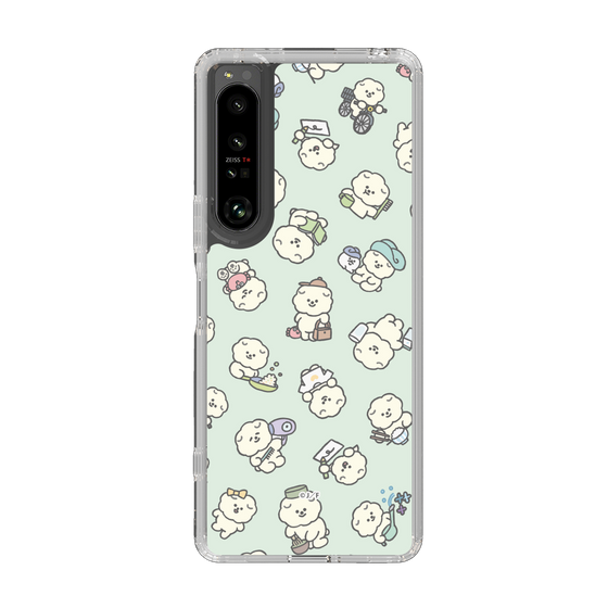 Slim Protection Case［ Mossari Mosao - Lots of Mosao - Green ］