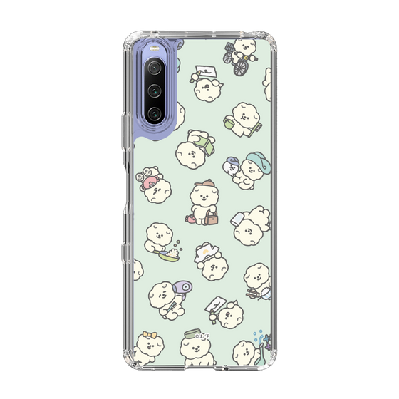 Slim Protection Case［ Mossari Mosao - Lots of Mosao - Green ］