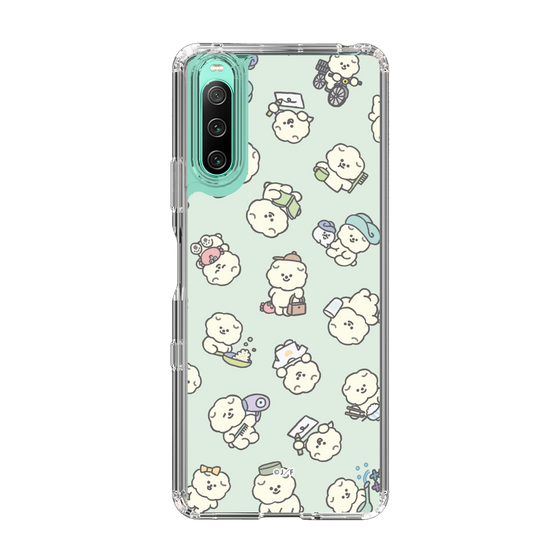 Slim Protection Case［ Mossari Mosao - Lots of Mosao - Green ］