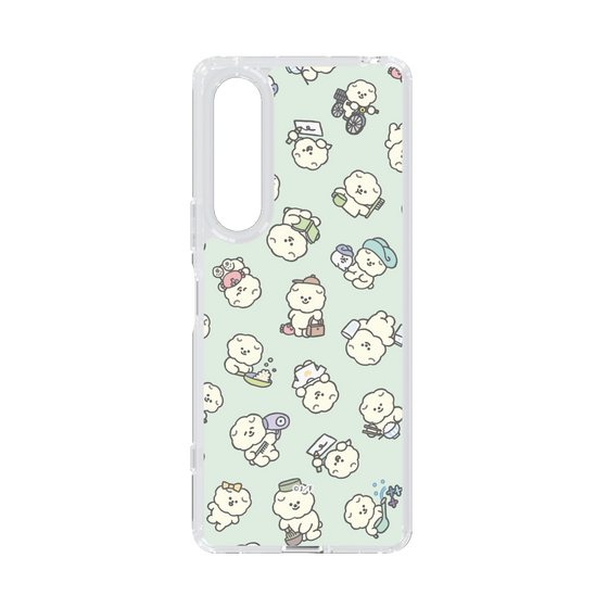 Slim Protection Case［ Mossari Mosao - Lots of Mosao - Green ］