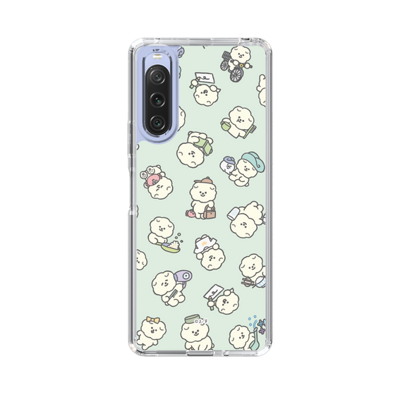 Slim Protection Case［ Mossari Mosao - Lots of Mosao - Green ］
