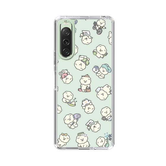 Slim Protection Case［ Mossari Mosao - Lots of Mosao - Green ］