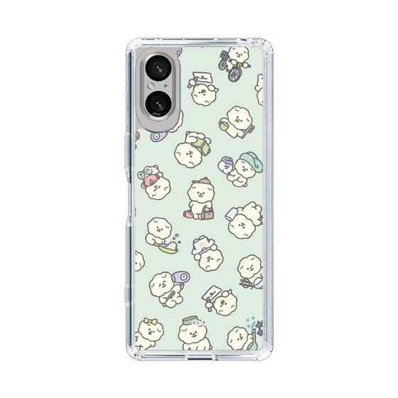 Slim Protection Case［ Mossari Mosao - Lots of Mosao - Green ］