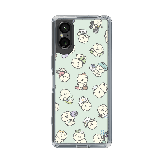 Slim Protection Case［ Mossari Mosao - Lots of Mosao - Green ］