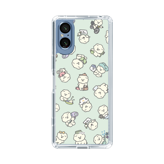 Slim Protection Case［ Mossari Mosao - Lots of Mosao - Green ］