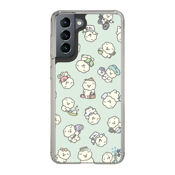 Slim Protection Case［ Mossari Mosao - Lots of Mosao - Green ］