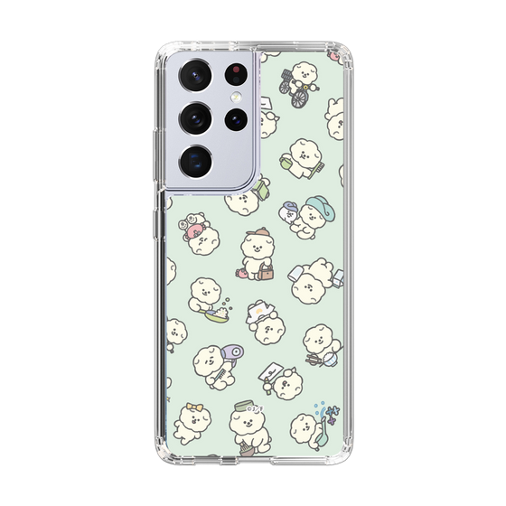 Slim Protection Case［ Mossari Mosao - Lots of Mosao - Green ］