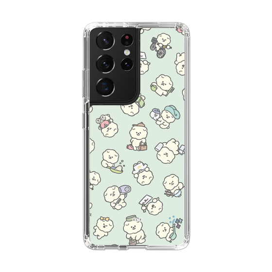 Slim Protection Case［ Mossari Mosao - Lots of Mosao - Green ］