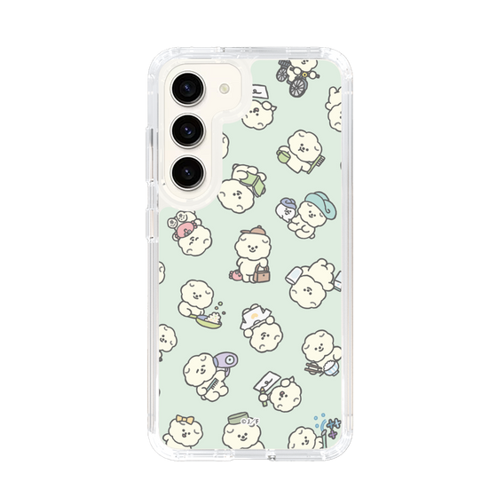 Slim Protection Case［ Mossari Mosao - Lots of Mosao - Green ］