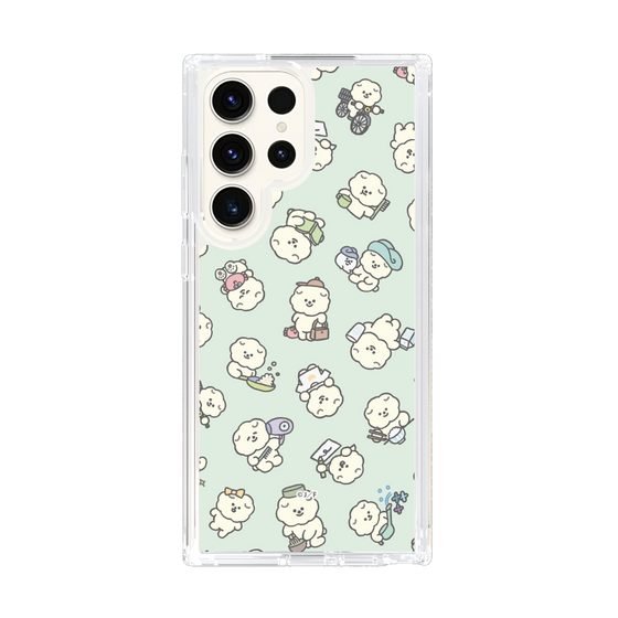 Slim Protection Case［ Mossari Mosao - Lots of Mosao - Green ］