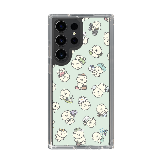 Slim Protection Case［ Mossari Mosao - Lots of Mosao - Green ］