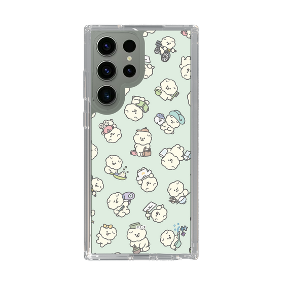 Slim Protection Case［ Mossari Mosao - Lots of Mosao - Green ］