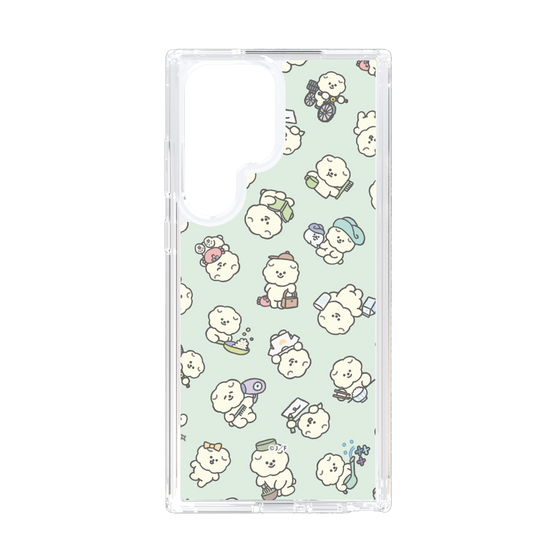 Slim Protection Case［ Mossari Mosao - Lots of Mosao - Green ］