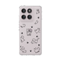 Slim Protection Case［ Original - CASEPLAY Dog All-over Pattern - black ］