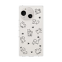 Slim Protection Case［ Original - CASEPLAY Dog All-over Pattern - black ］