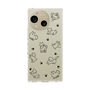 Slim Protection Case［ Original - CASEPLAY Dog All-over Pattern - black ］
