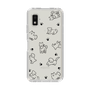 Slim Protection Case［ Original - CASEPLAY Dog All-over Pattern - black ］