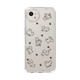 Slim Protection Case［ Original - CASEPLAY Dog All-over Pattern - black ］