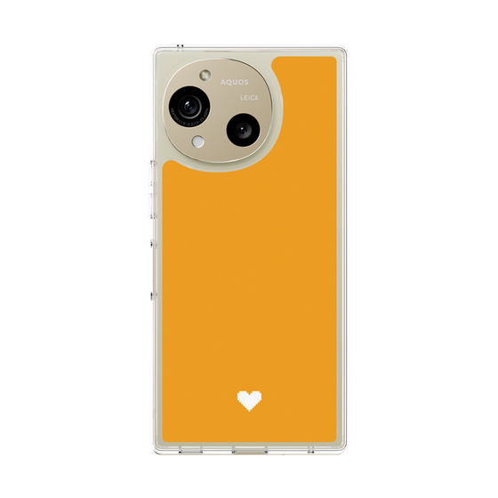 Slim Protection Case［ Original - Favorite Color Heart - Orange ］