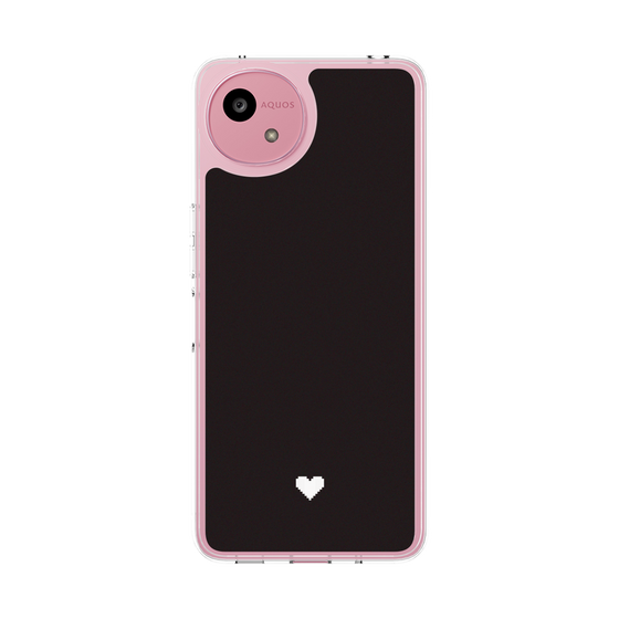 Slim Protection Case［ Original - Favorite Color Heart - Black ］